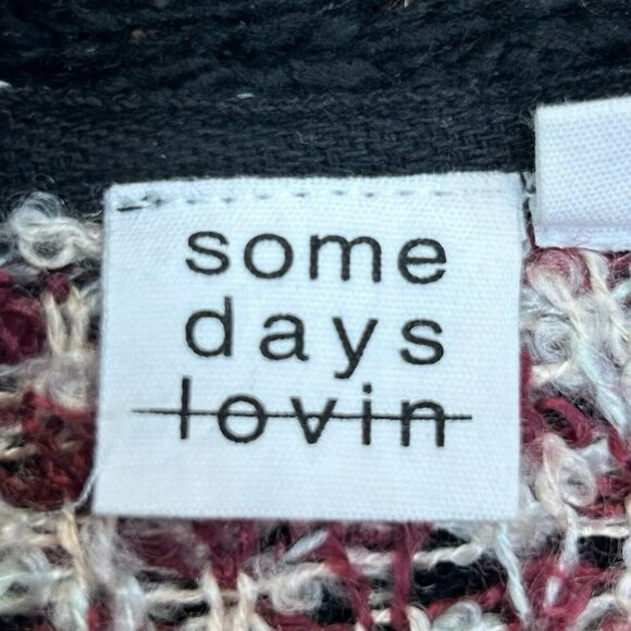 Anthropologie Cardigan Sweater Size XS/S Aztec Soutwestern Fringe Western Boho - Picture 3 of 4